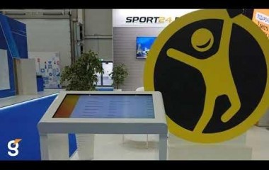 Интерактивный стол на стенд Столото 5 в рамках международного форума «Россия - спортивная держава»